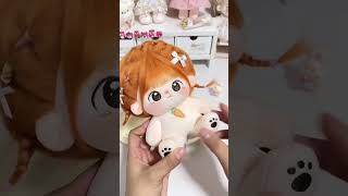 20cm 着せ替えぬいぐるみ女の子髪型