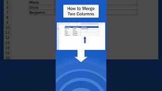 How to Merge Two Columns in Excel