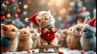 Cute cats celebrating Christmas | Cute kittens Wish you a Merry Christmas #catlover