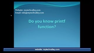 Lecture-6 Do You Know printf function