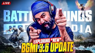 RANK PUSH in 3.6 UPDATE : BGMI LIVE | PUBG LIVE