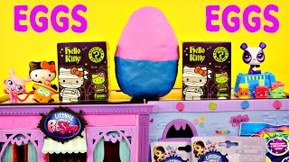 BEST 15 Play Doh Eggs LPS MLP Frozen Hello Kitty Blind Boxes Surprise Toy Bags Huevos
