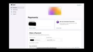 Apple Card - How to Pay Online