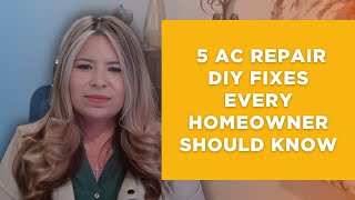 5 AC Repair DIY Fixes Every Homeowner Should Know