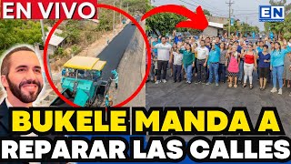 NAYIB BUKELE REPARA LAS CALLES DE EL SALVADOR SALVADOREÑOS SE LO AGRADECEN