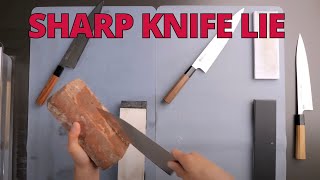 The Biggest Knife Sharpening Scam full sharpening video