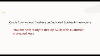 Oracle Autonomous Database Encryption Key Management
