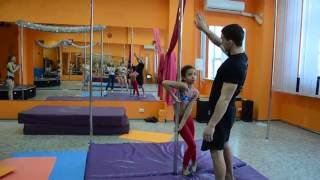 | Pole dance sport | Emily Moskalenko and Dmitry Fedotov in Kharkov |