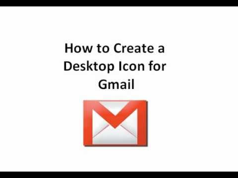 Create Desktop Icon for Gmail Create Desktop Icon for Gmail