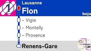 tl Ansagen | m1 Lausanne-Flon - Renens-Gare | BoJa Ansagen