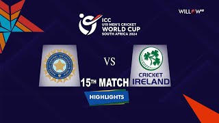 Highlights: 15th Match, India U19 vs Ireland U19 | 15th Match - IN19 vs IR19