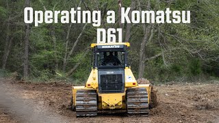 Operating a Komatsu D61