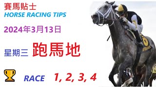 「賽馬貼士」🐴  2023 年 3 月 13 日 沙田🐴    香港賽馬貼士  HONG KONG HORSE RACING TIPS  🐴 RACE  1  2  3  4