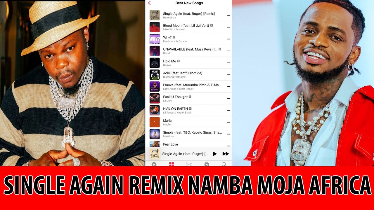 SINGLE AGAIN REMIX FT RUGER YASHIKA NAMBA MOJA AFRICA HARMONIZE AWATUPA ...