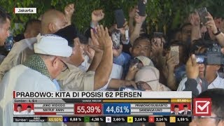 Detik-detik Prabowo Sujud Syukur Usai Klaim Menang 62 Persen