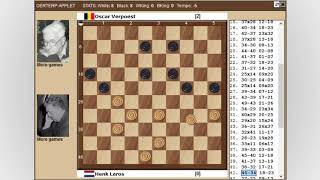 Laros - Verpoest. World Draughts Championship 1948