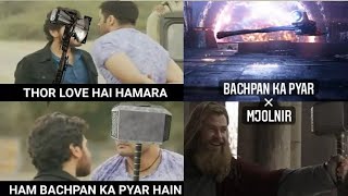 BACHPAN KA PYAR × FT. MJOLNIR | Thor Ragnarok | Marvel movies | crossover on song by Badshah