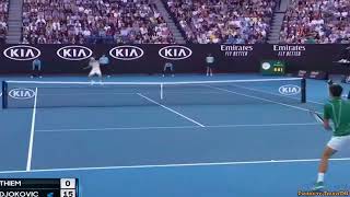 Novak Djokovic vs dominic thiem Australia open final 2020 highlights #tennis #australia