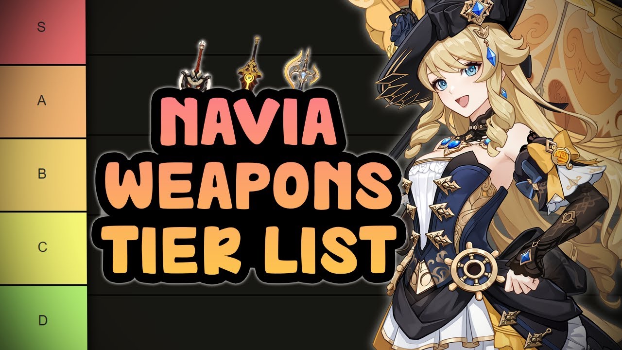 Navia Weapons (Claymores) Tier List | Genshin Impact - YouTube