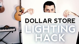 DIY Bounce for Lighting Videos [Dollar Store Lighting Hack]