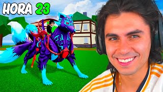 24 HORAS PRA MASTERIZAR A KITSUNE NO BLOX FRUITS