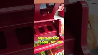 Woodlink Squirrel Proof Feeder, $21.00