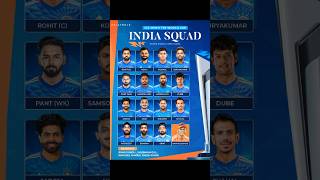 T20 worldcup squad team india 2024