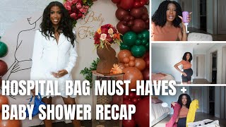 My Hospital Bag for Labor + Delivery | Baby Shower Recap | Aisha Beau