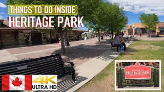 HERITAGE PARK CALGARY 2022 - FUN and EXCITING THINGS TO SEE at Heritage Park in 4K