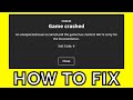 How To Fix CRASH EXIT CODE 0 - Minecraft