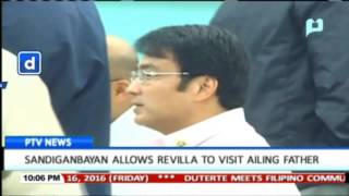 Sandiganbayan allows Revilla to visit ailing father