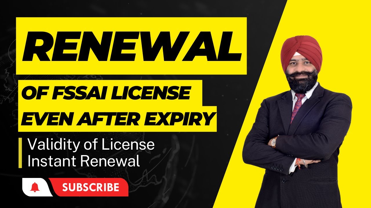 RENEWAL OF FSSAI LICENSE AFTER EXPIRY || VALIDITY OF LICENSE || INSTANT ...