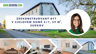 Zrekonstruovaný byt v cihlovém domě se sdílenou zahradou 2+1, 59 m2, Sudkov - DUMSNU.COM