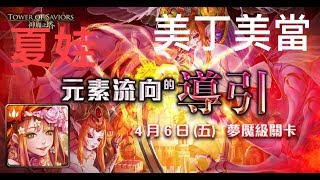 【神魔之塔】超美夏娃穩定通關 👉『八封夢魘-元素流向的導引』