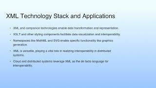XML Technology Stack and Applications | Cloud Computing XML Basics II