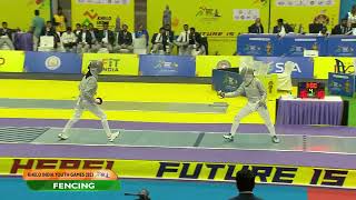 Fencing 🤺 Finals, Girl's Team Sabre Event, Khelo India Youth Games 2023