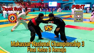 Final‼️PSHT Vs Tapak Suci // Makassar Nasional Championship 3 Tahun 2024 // Final Kelas B Remaja