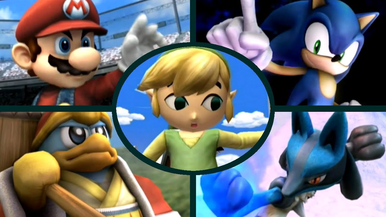 Super Smash Bros. Brawl - All Character Intros - YouTube