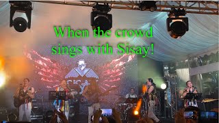 Sisay on the stage! When the crowd sing with them! #singapore #christmas  #christmasconcert #sisay