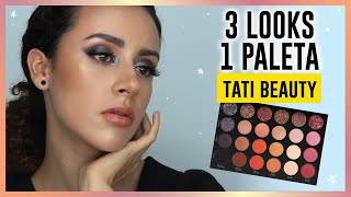 3 LOOKS 1 PALETA: Tati Beauty Textured Neutrals Vol 1 | Patricia Machado