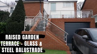 Beautiful Garden Terrace With Stainless Steel And Glass Balustrade