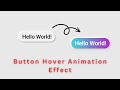 Gradient Button Hover Animation Effect using Html CSS || Animation Tutorial