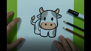 Como dibujar una vaca paso a paso 9 | How to draw a cow 9