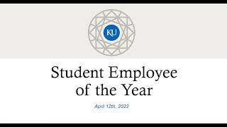 2022 Student Employee of the Year