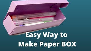 How to Make a Paper Box -Origami-