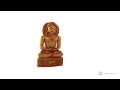 rdk® original sandalwood meditating mahavir idol