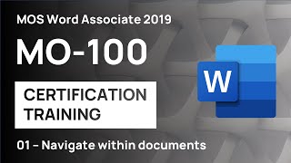#1 How to navigate within a document (find, replace, link) in Word | MO-100 MOS Word Associate 2019