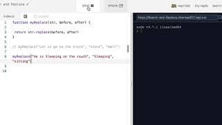 Intermediate Algorithm Scripting: Search and replace