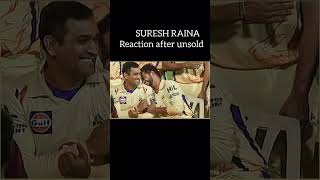 SURESH RAINA SAD REACTION AFTER GOT UNSOLD IN IPL AUCTION.8th day of Algrow #10dayschallenge.#shorts
