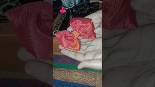 Making bow #bowscrunchies #sewingtips #sewingtricks #shortvideo #shortsfeed #shorts #youtubeshorts